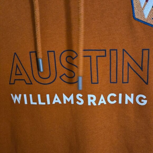 Williams Racing Rare 2023 Formula1 Racing Austin Burnt Orange Hoodie Size L - Picture 7 of 14